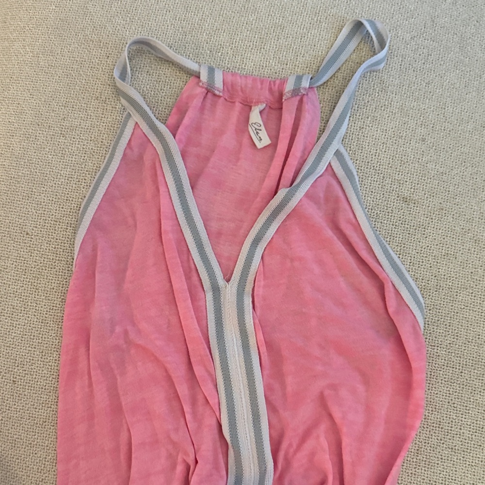 Elan Pink Dress with Gray Accents